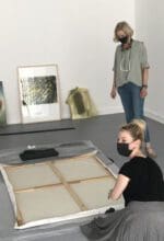Aufbau der Ausstellung "Ver-rückt" in Siegens Städtischer Galerie Haus Seel - Foto ASK
