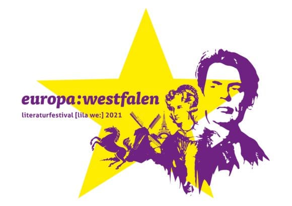 Logo der westfalenweite Reihe europa:westfalen - literaturfestival [lila we:] 2021 - sie wird gefördert durch das Ministerium für Kultur und Wissenschaft des Landes NRW und die LWL-Kulturstiftung und den Landschaftsverband Westfalen-Lippe.