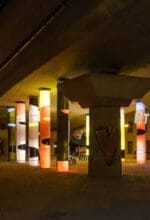 Das Kollektiv raumlaborberlin schuf den Grundriss eines antiken Tempels, ein Ort, der für Begegnungen genutzt werden soll - Foto Kunstverein Siegen