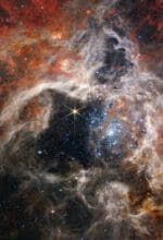 Blick in die Weiten des Kosmos: Das Bild zeigt den Tarantel-Nebel in etwa 180.000 Lichtjahren Entfernung – Foto NASA, ESA, CSA, and STScI, Creative Commons Attribution 4.0 International license