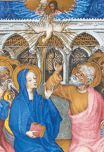 Ausschnitt aus einer Ausstellungs-Information „Durch das Jahr – Meisterwerke mittelalterlicher Buchmalerei“. Die Ausstellung wird bis zum 17. September im Iserlohner Stadtmuseum gezeigt wird - Bild Stadtmuseum Iserlohn
