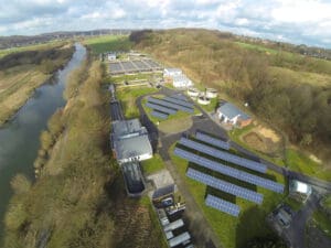Hauptsächlich auf den Grundstücken von Kläranlagen hat der Ruhrverband seine bislang 13 PV-Anlagen mit einer Gesamtleistung von 1,2 MWp errichtet - Foto Ruhrverband