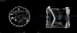 Die Neutronencomputertomografie zeigt alle Einzelheiten vom Aufbau des Dosenschlosses - Foto Paul-Scherrer-Institut/Villigen Schweiz / David Mannes