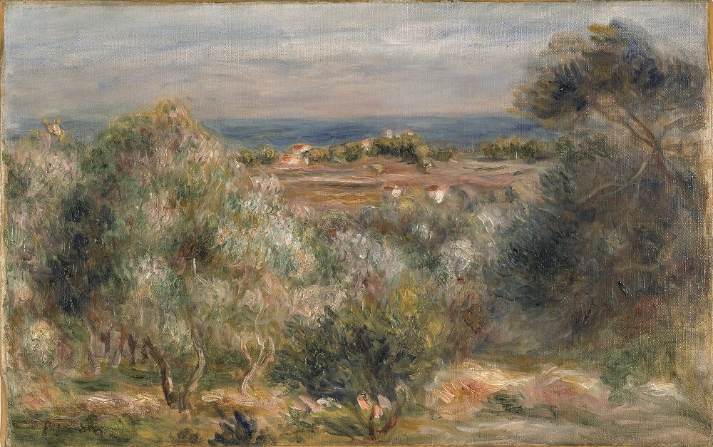 In Hagen zu sehen: Auguste Renoir, Blick von Haut de Cagnes aufs Meer. Ein Werk aus dem Jahr 1910, Öl auf Leinwand - Foto Achim Kukulies