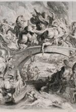 Amazonenschlacht ist eine der Rubens-Radierungen, die in der Ausstellung MUT. Rubensgrafik III im Siegerlandmuseum zu sehen sind - Bild Siegerlandmuseum