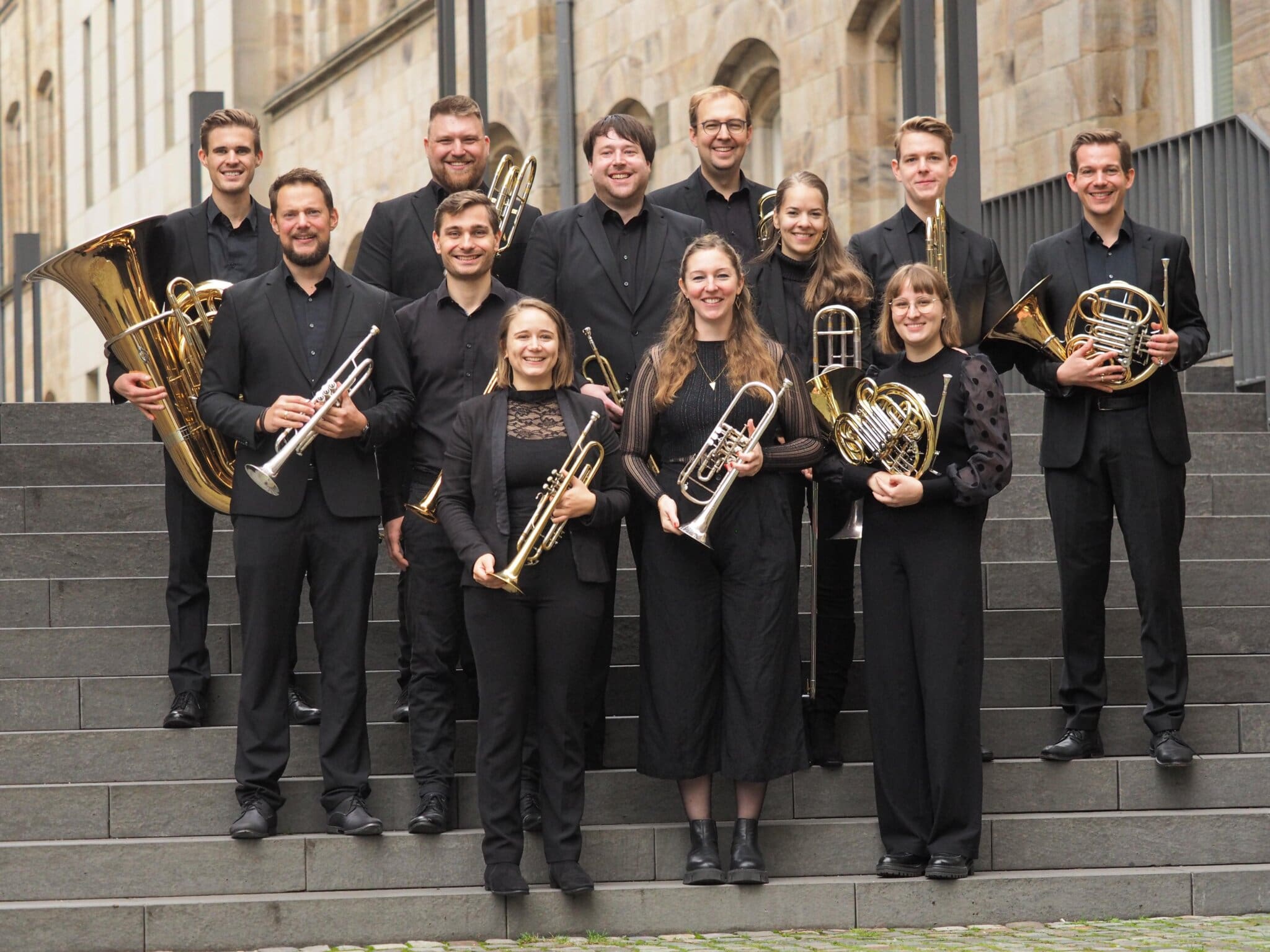 Prinzipal Brass spielt auf dem Sachsenhof
